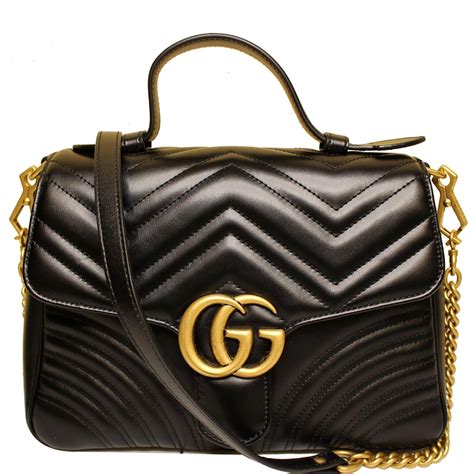 gucci marmont mini black and white|Gucci Marmont small shoulder bag.